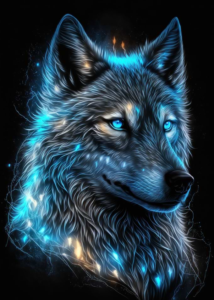 Magic frost wolf
