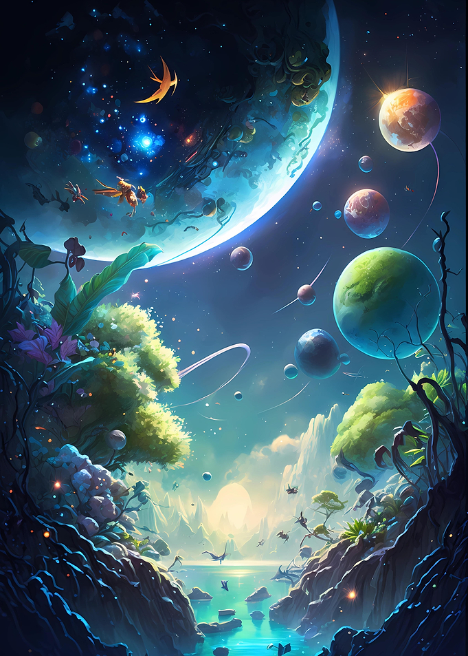 crazy Space Landscape