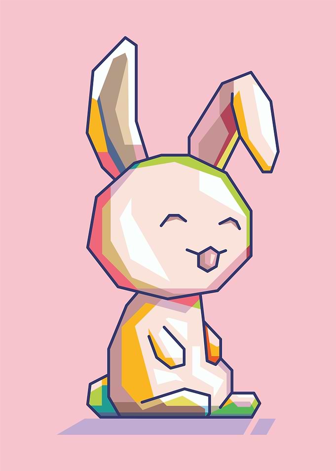 Rabbit Popart