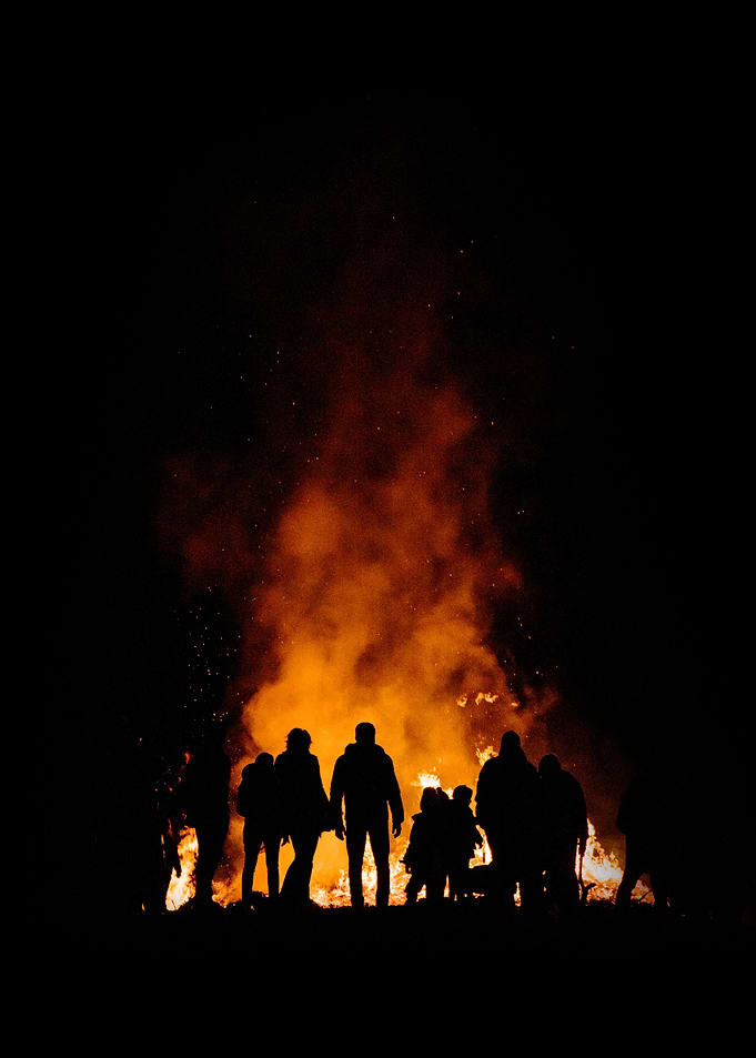 Watching the fire