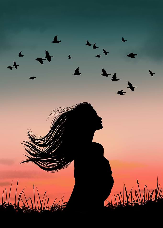 Girl and the wind