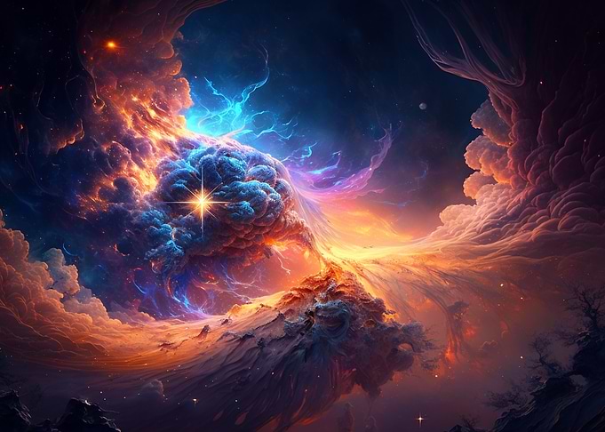 Colorful Space Abstract