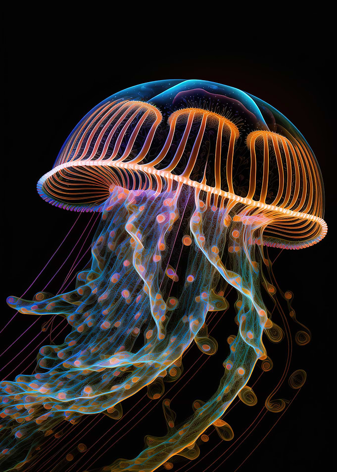 neon jellyfish