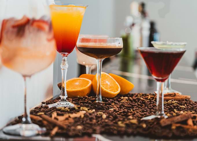 a lot of cocktails