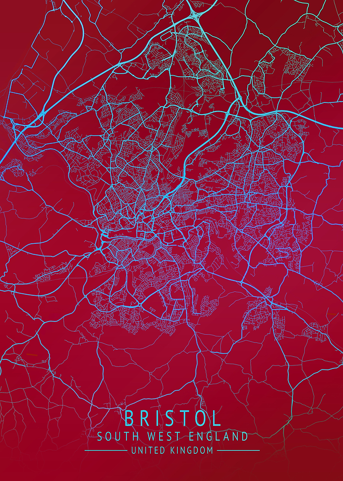 Bristol UK CITY MAP
