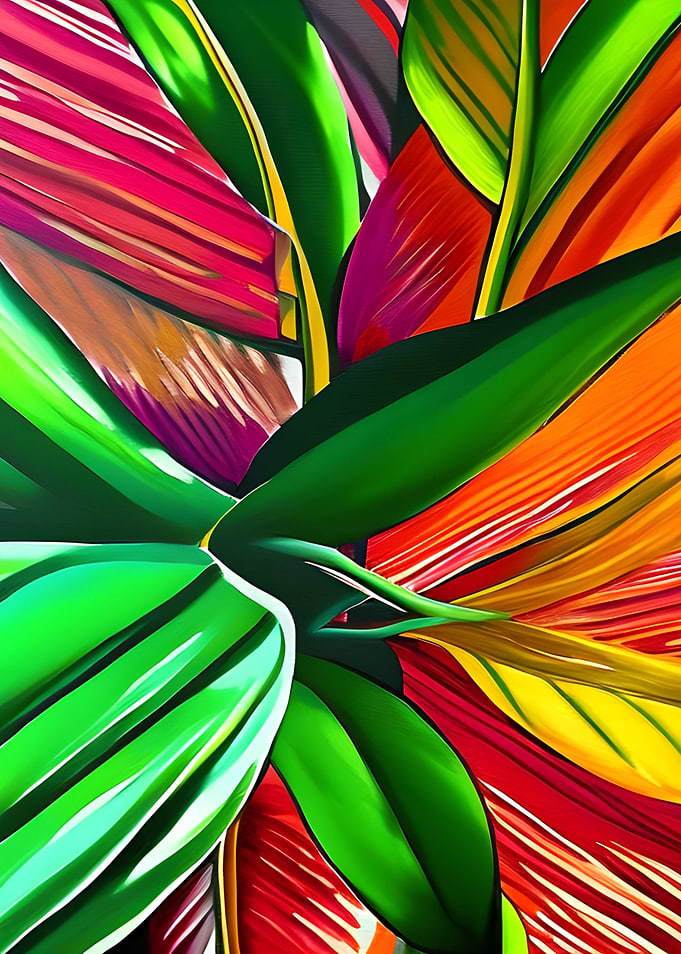 Colorful plant green