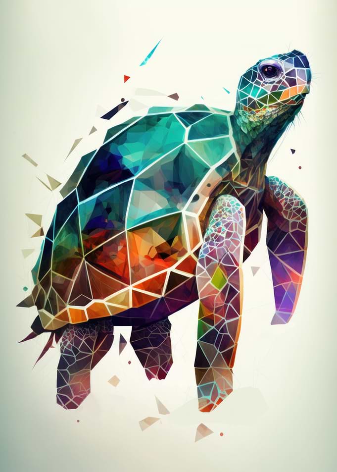 Geometric Sea Turtle