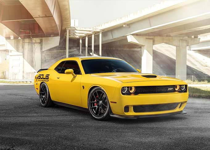 Yellow Dodge Challenger