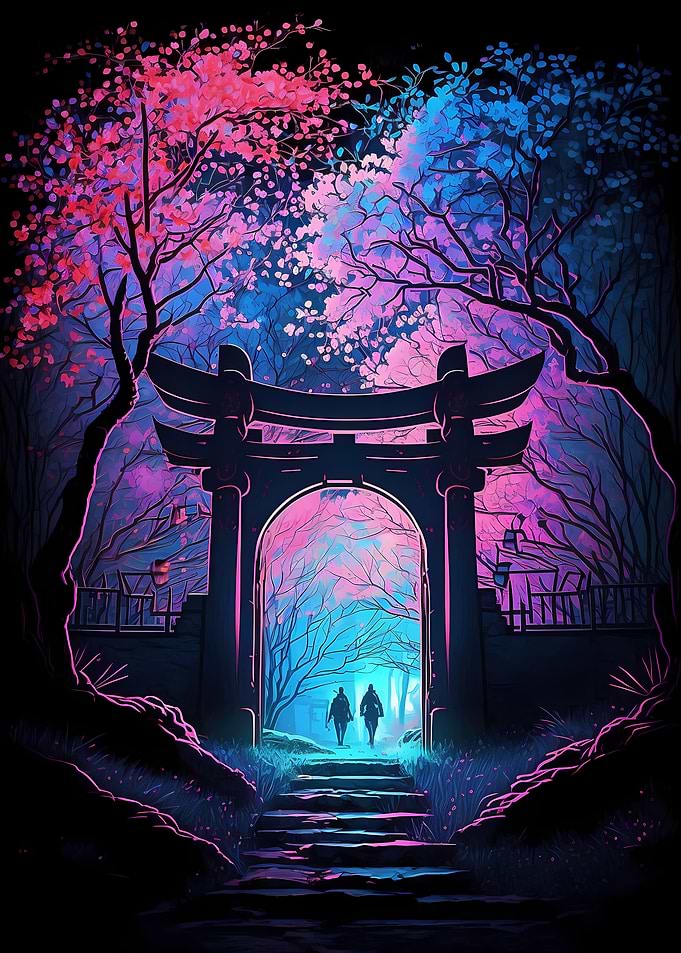 Cherry Blossom Japan Art