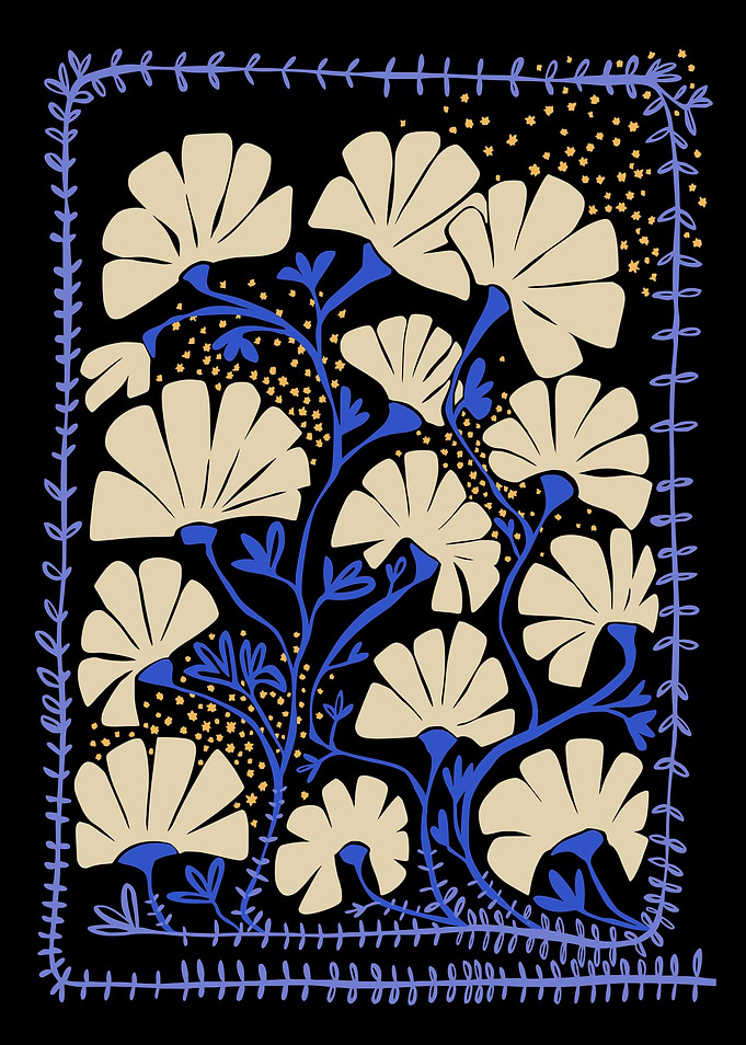 Klimts blooming black