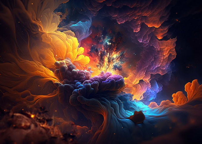 Colorful Space Abstract