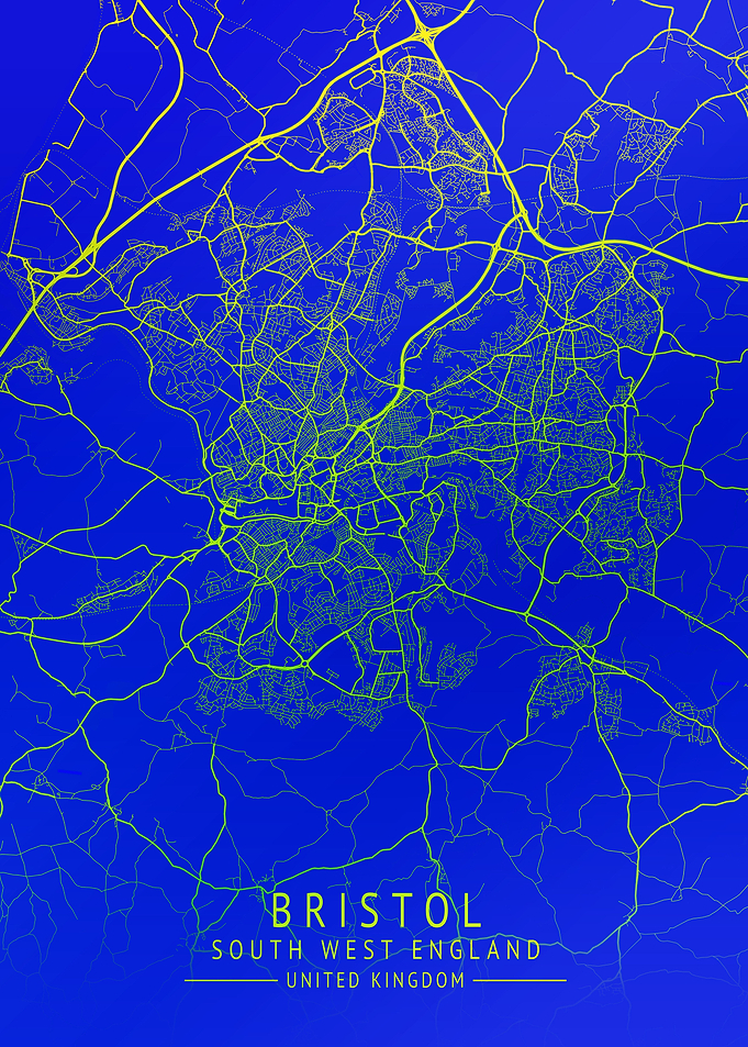 Bristol UK CITY MAP