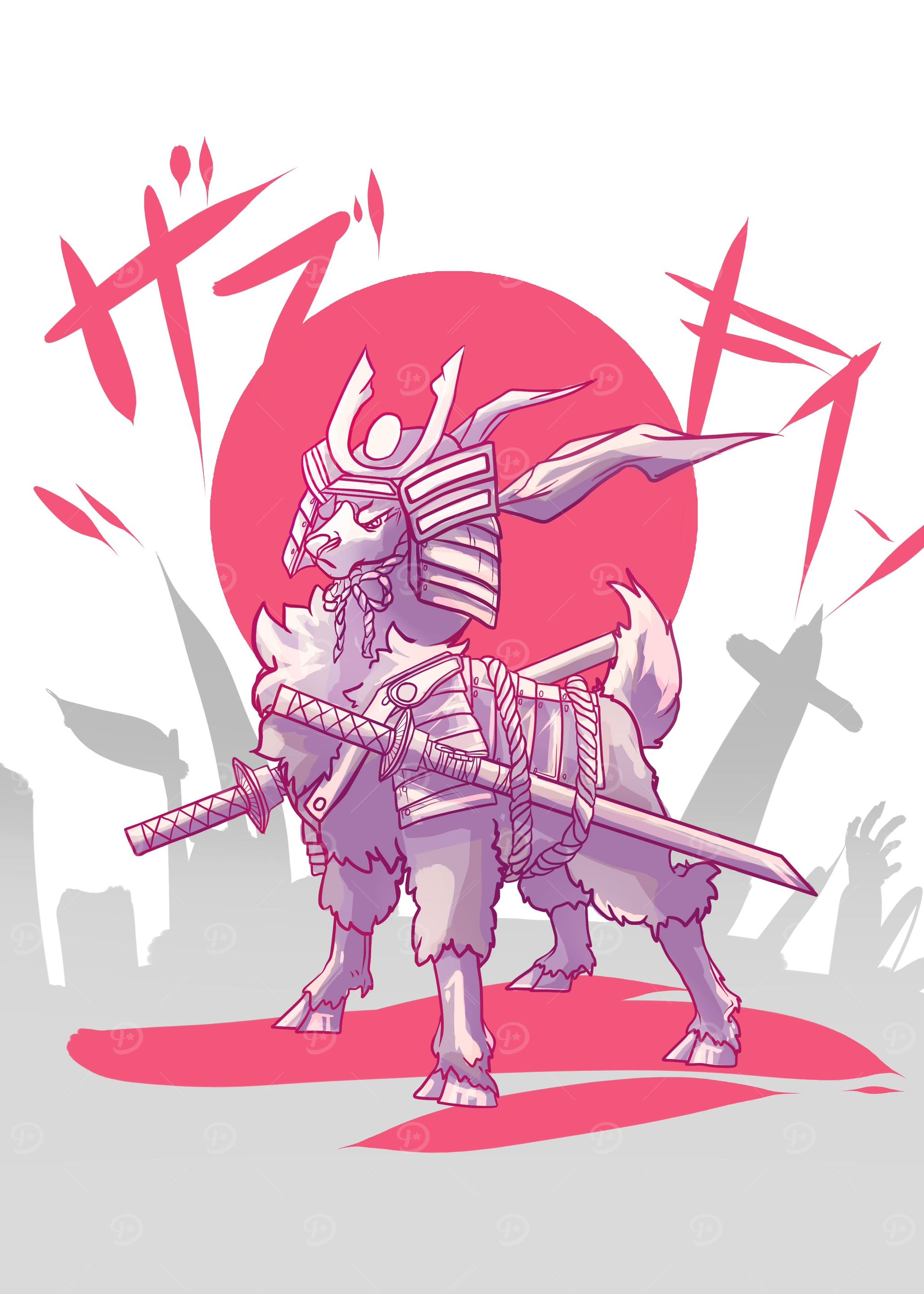 Samurai Sheep Goat