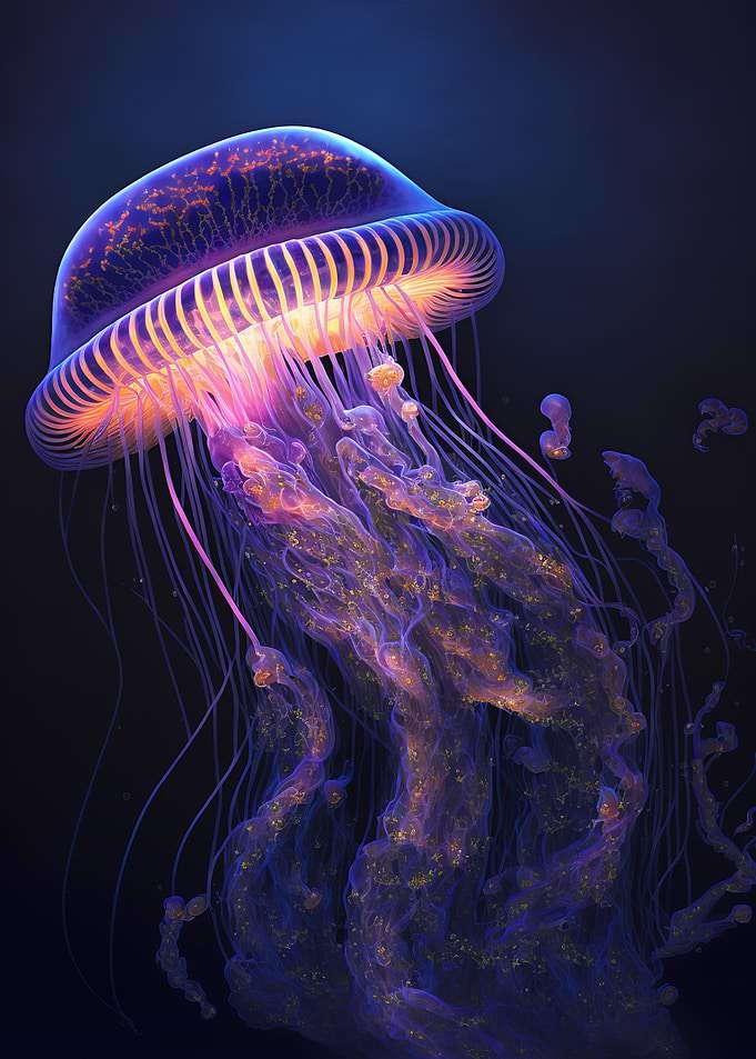 neon jellyfish