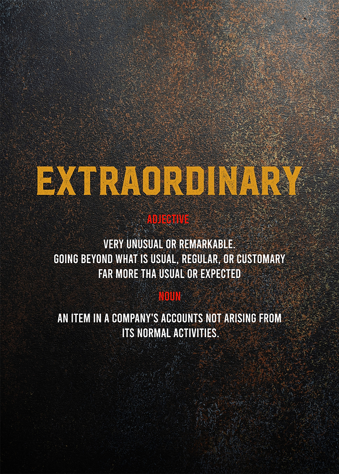 extraordinary