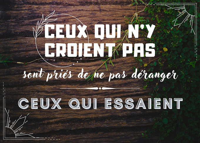 Message bienveillant
