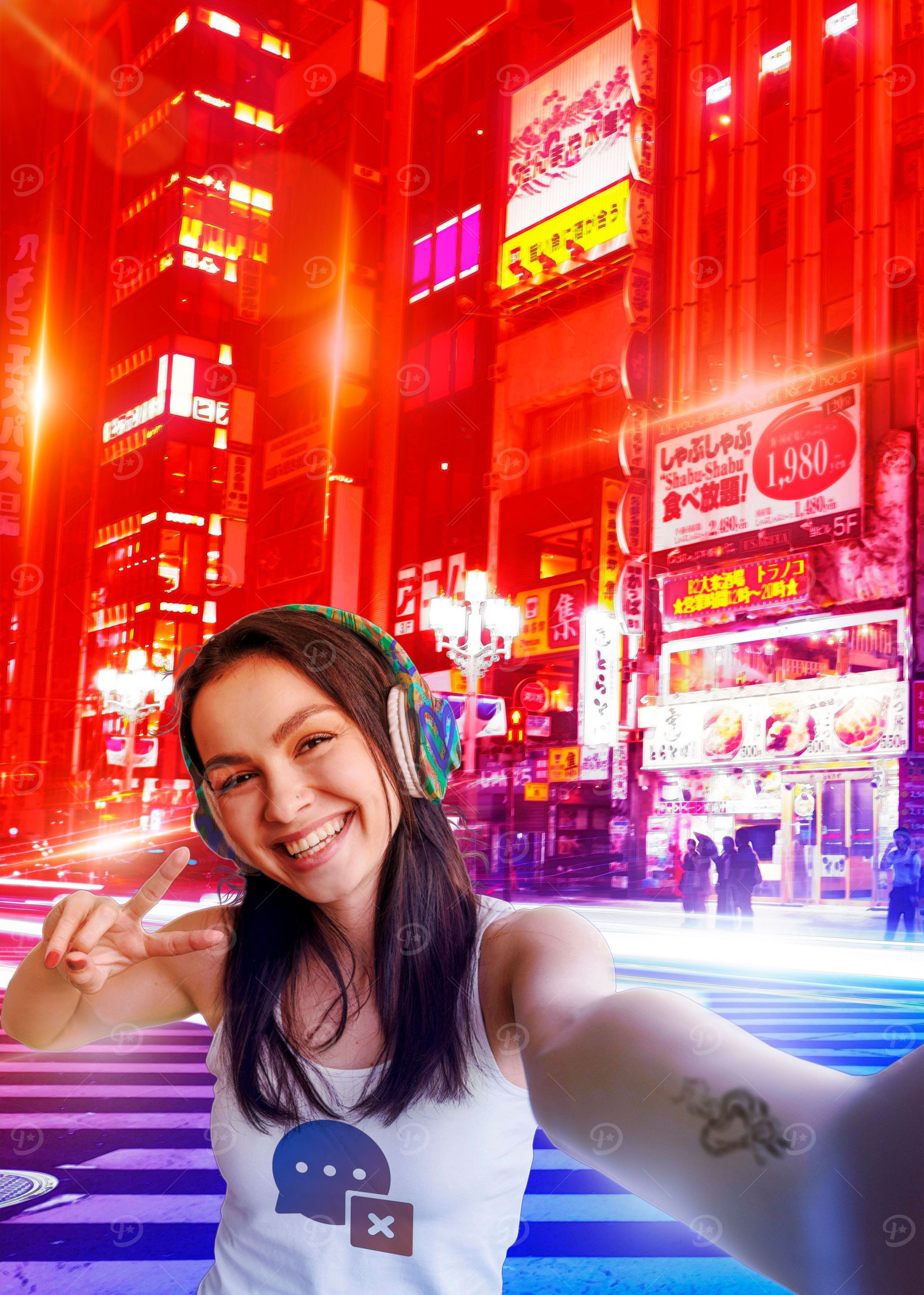 Selfie in the city
