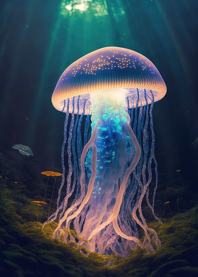 neon jellyfish