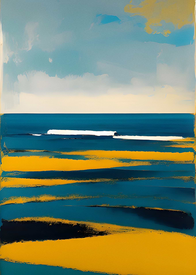 Impasto Ocean Painting