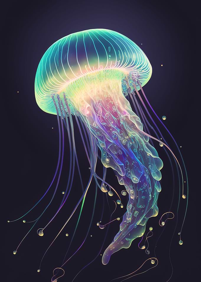 neon jellyfish