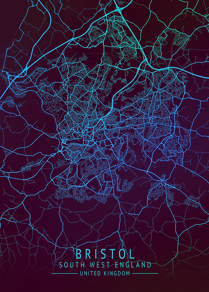 Bristol UK CITY MAP