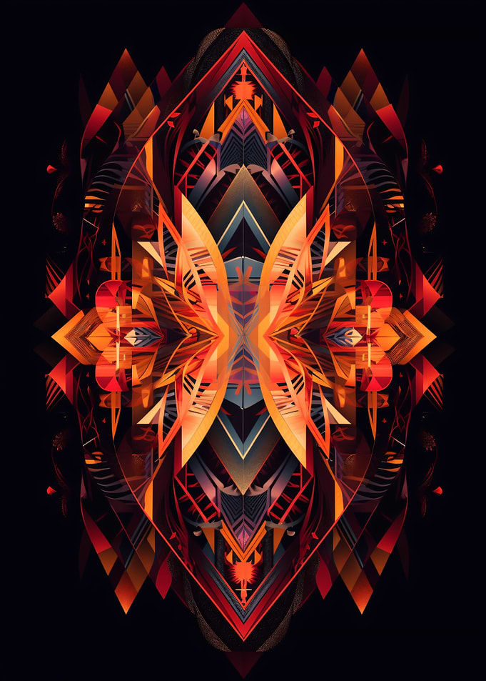 Symmetrical Red Inferno