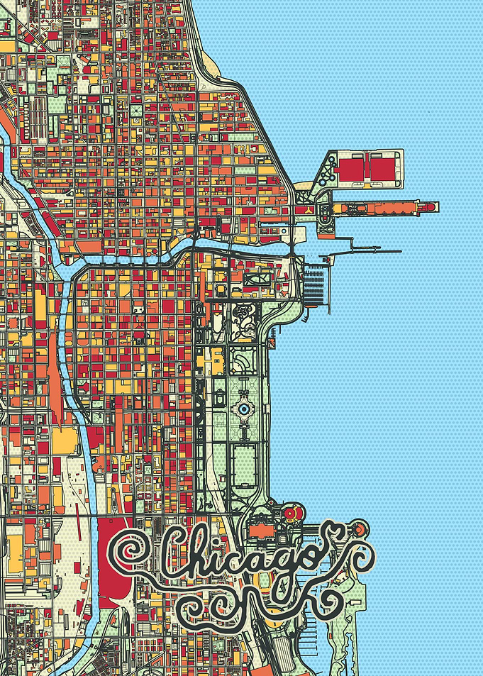 Chicago City Street Map