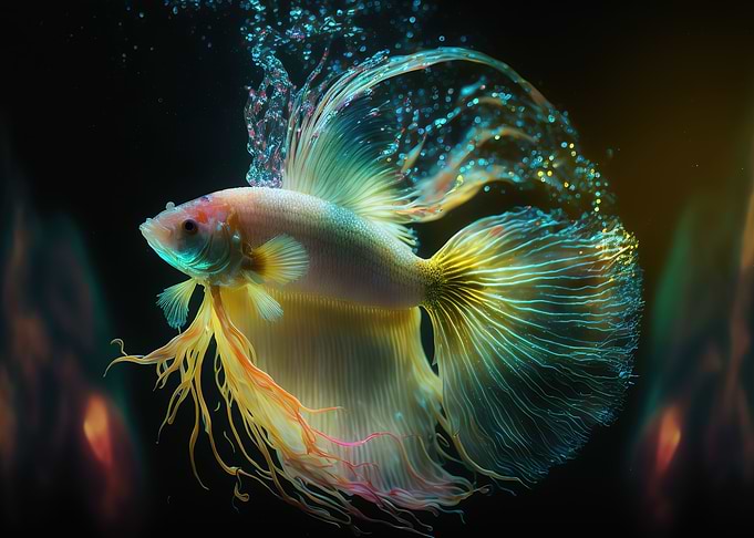 betta fish colorful