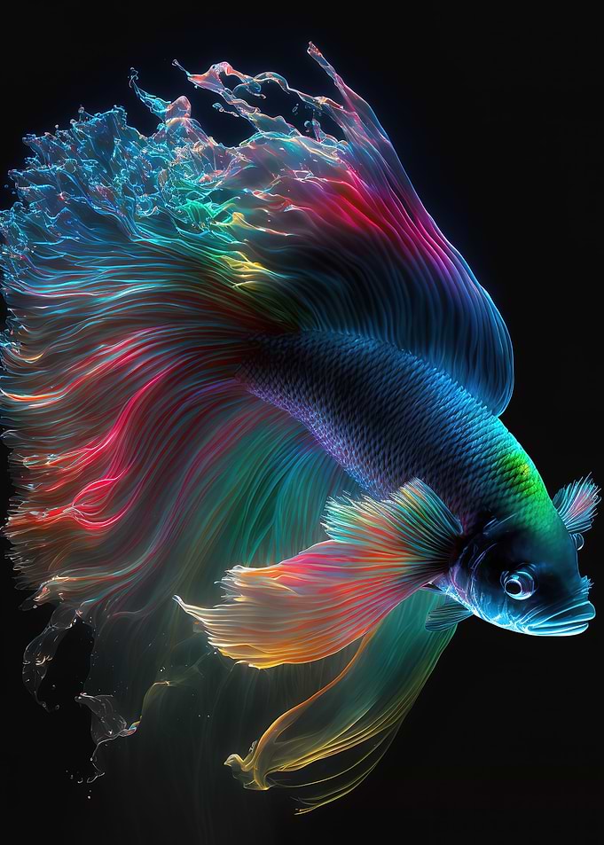 betta fish colorful