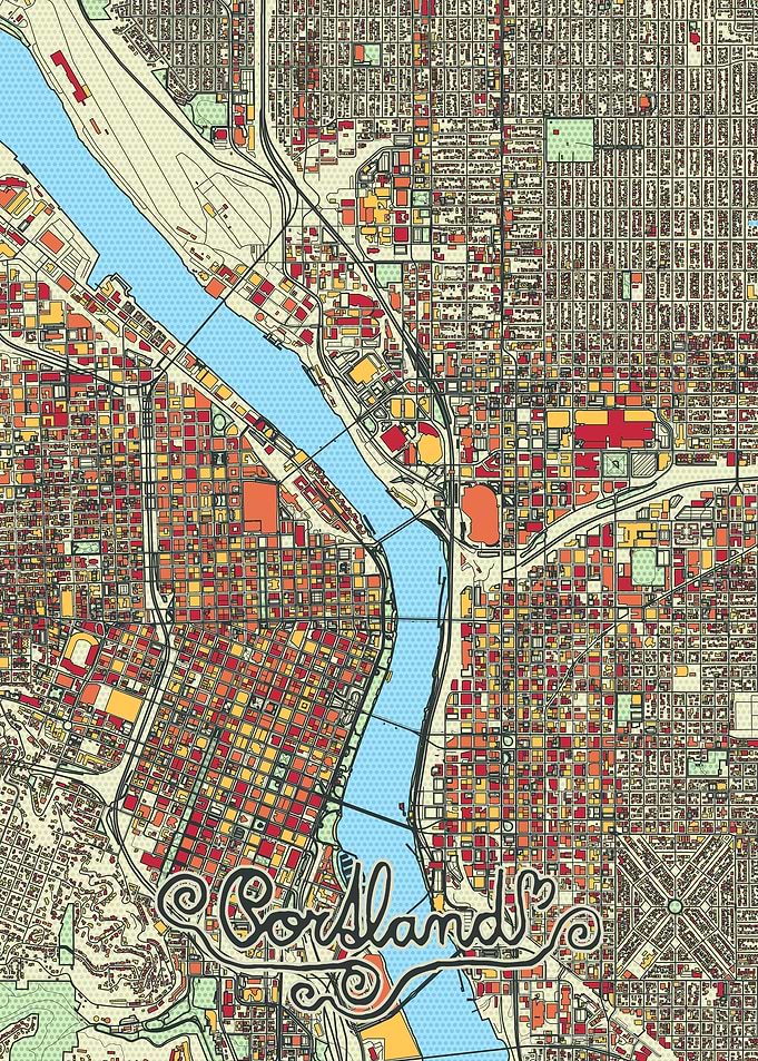 Portland City Street Map