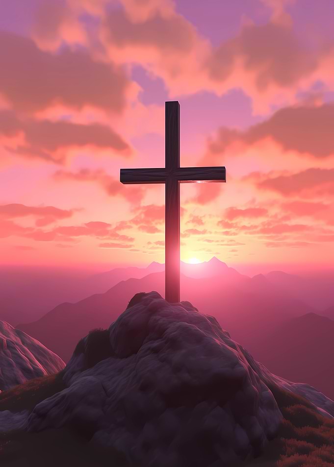 Christian Cross Sunset 2