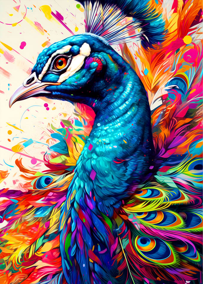 Colorful Peacock