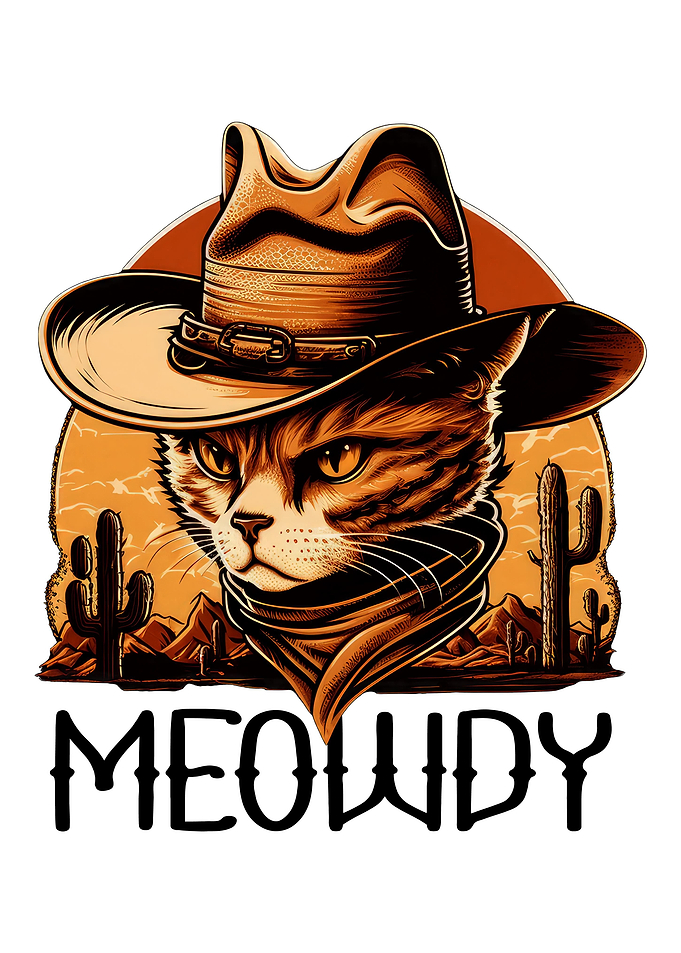 Meowdy Cat Cowboy Kitten