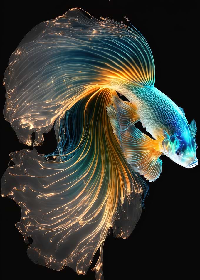 betta fish colorful