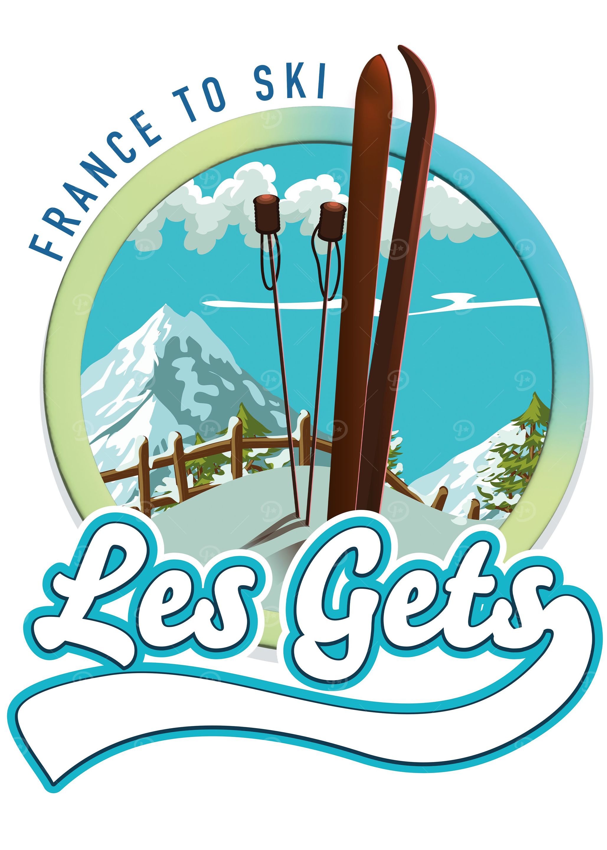 Les Gets france ski logo