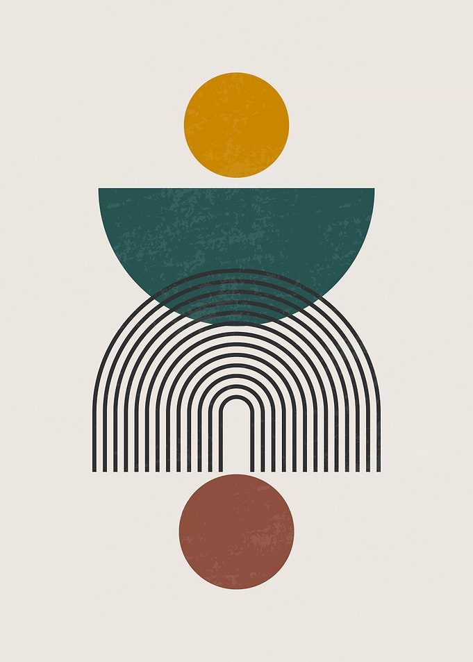 Geometric Boho Cirlces