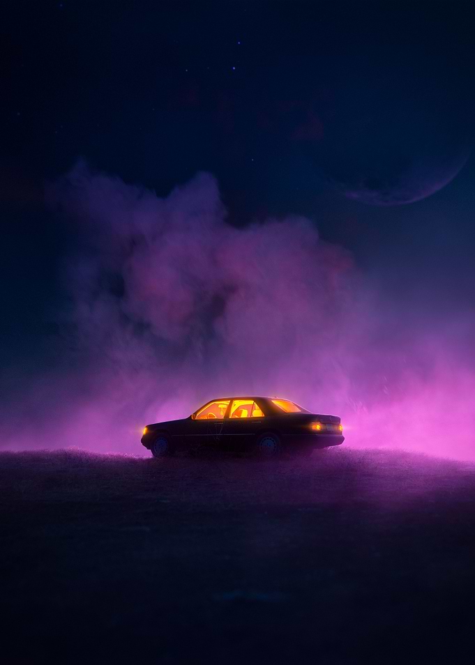 A Car In Space