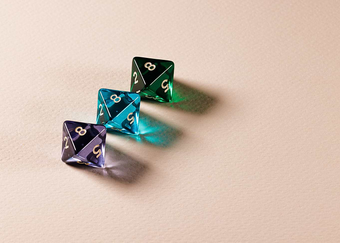 Dice for board game
