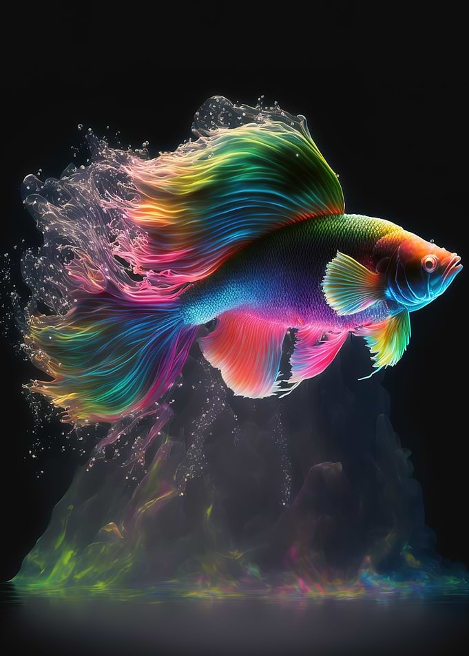 betta fish colorful
