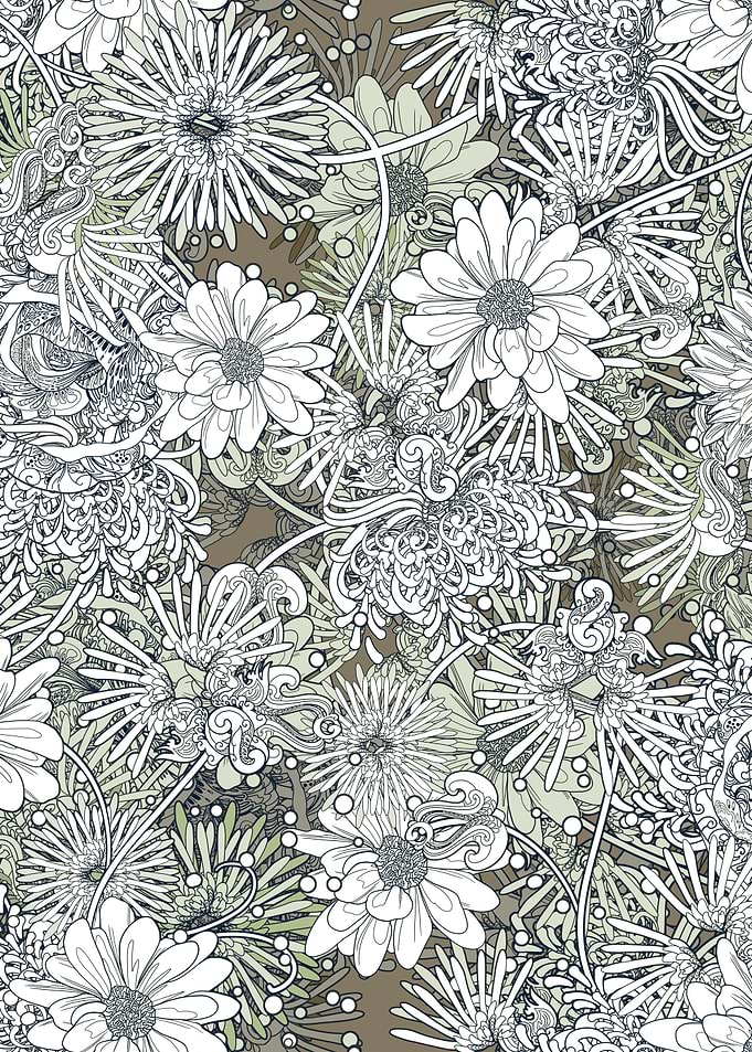 Flowers seamless