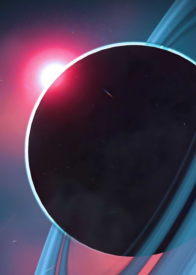Red Sun Light Saturnus