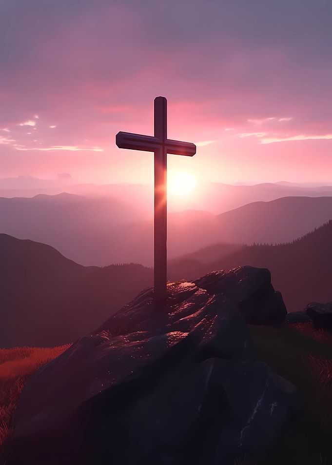 Christian Cross Sunset 5