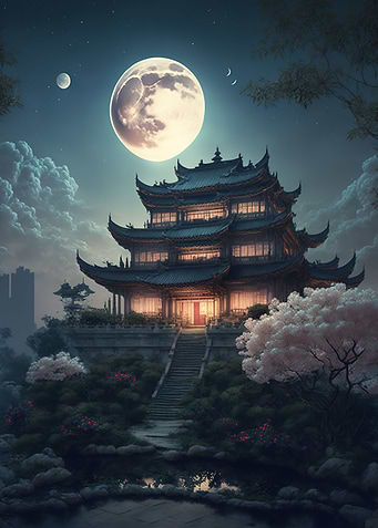 chinese palace moon