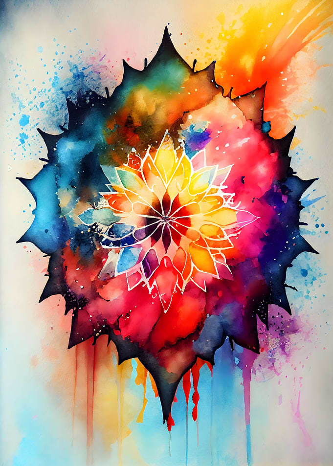Galactic Floral Mandala