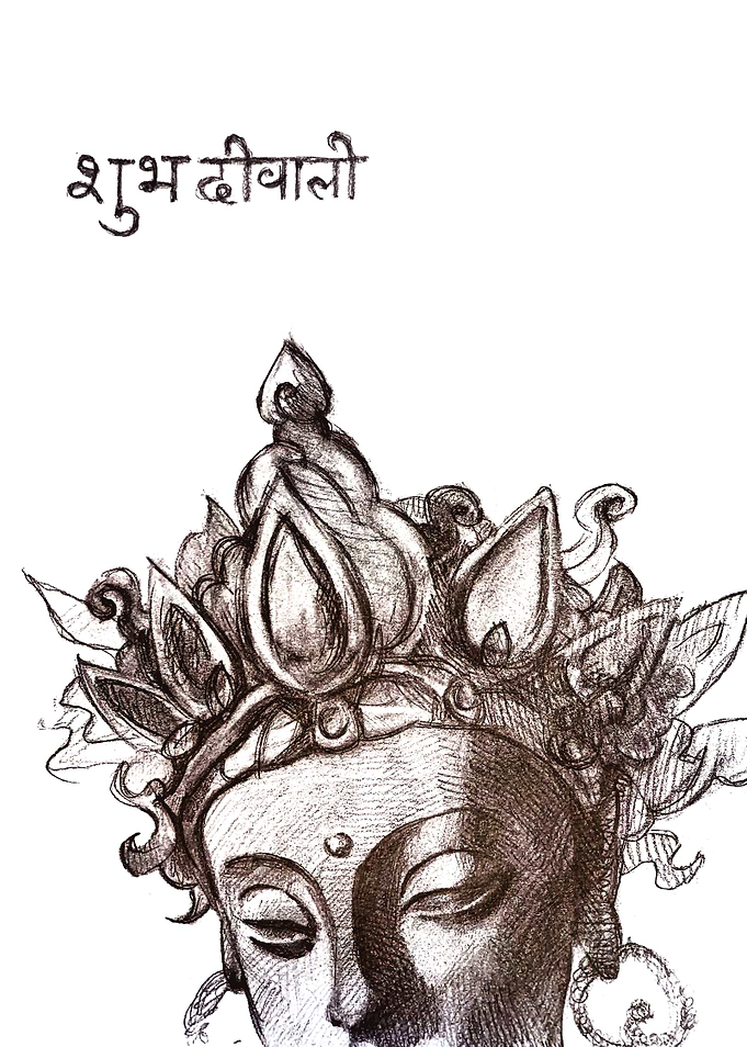 Indian Deity Drawing