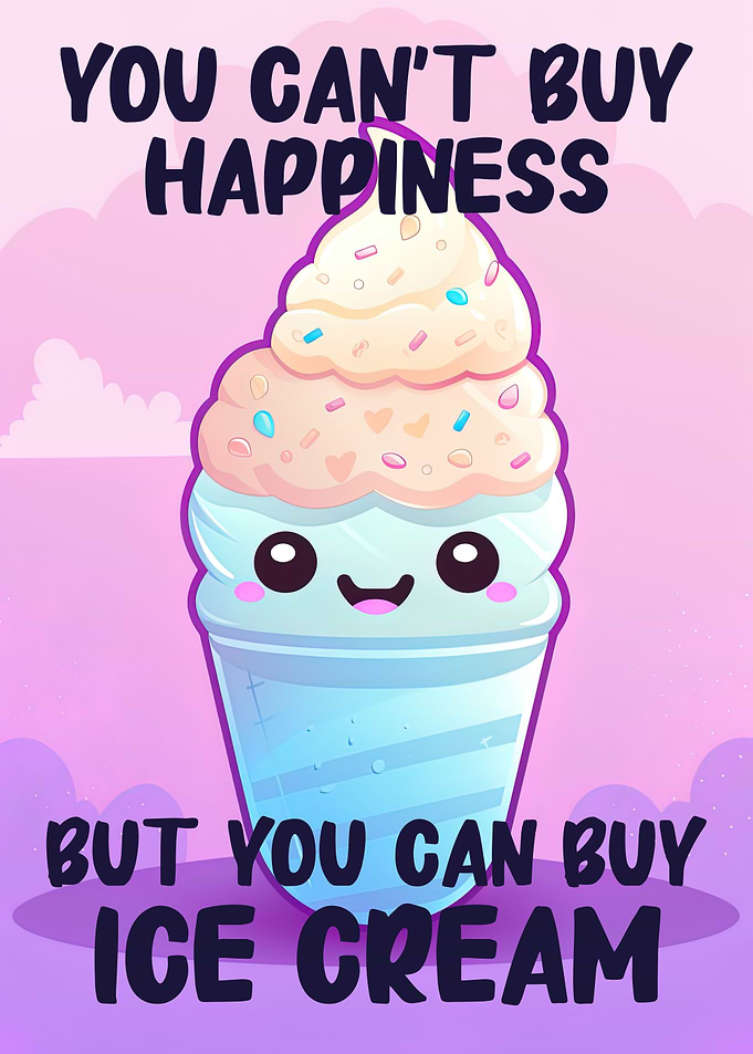 You can buy ice cream