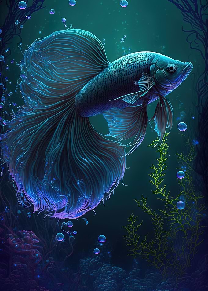 betta fish colorful