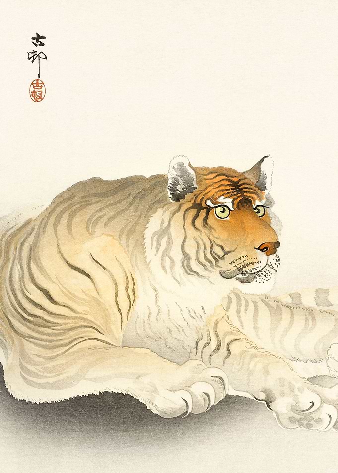 Japanese Tiger Ohara Koson