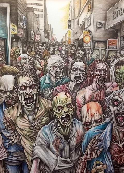 Undead Gaze — metal poster wall art