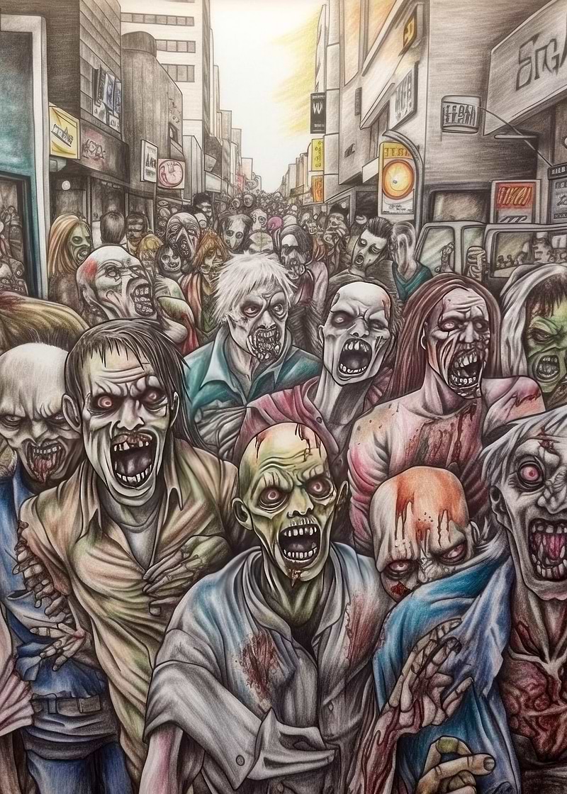 Undead Gaze — metal poster wall art